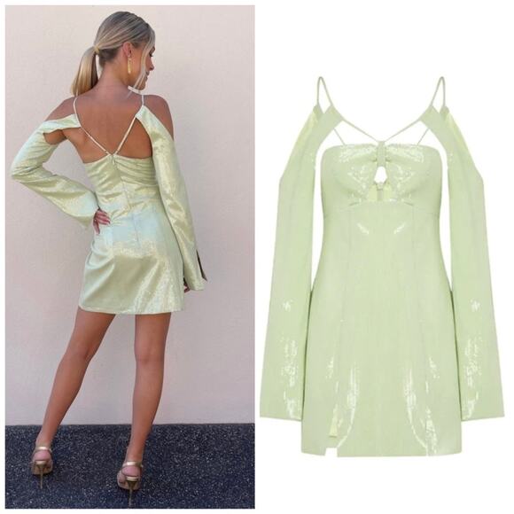 Alice McCall Night Sky Mini Sequin Dress Size US 0 / AU 4 - Picture 2 of 11